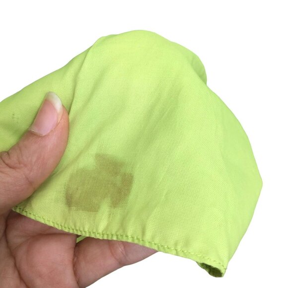 SOLD Vintage 1960s Lilli Diamond Lime Green White Polka Dot Balloon Sleeve Dress - Picture 11 of 13